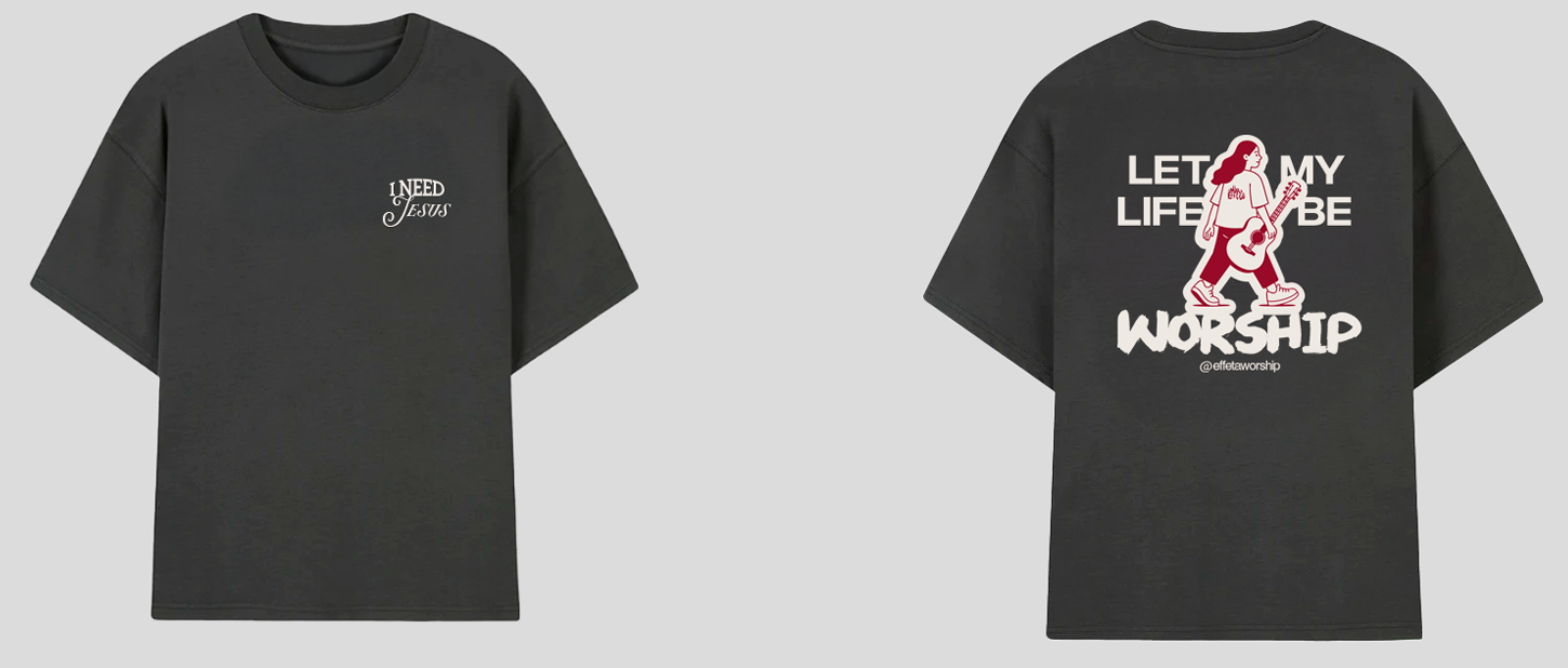 Playera Effetá Aunque no pueda ver como no voy a creer